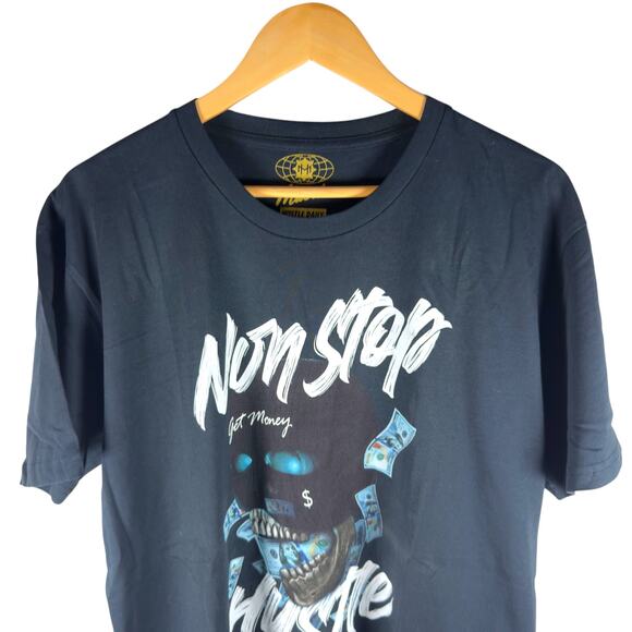 Hastamuerte Never Stop Hustling T-shirt Men’s L - Streetwear Skater Trap Urban - Picture 5 of 13